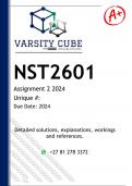 NST2601 Assignment 2 (DETAILED ANSWERS) 2024 - DISTINCTION GUARANTEED 