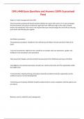 CIPS L4M8 Exam Questions and Answers &lpar;100&percnt; Guaranteed Pass&rpar;