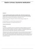 Gastro Urinary Systems Medication Questions and Verified Answers with Rationales
