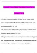 Football Exam Study With Questions and Answers 100&percnt; A&plus; Updated For Excellence&period; 2024