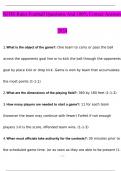 NFHS Rules football exam 2024 with 100&percnt; correct answers