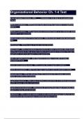 Organizational Behavior Ch&period; 1-4 Test
