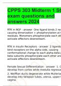 CPPS 303 Midterm 1 Study exam questions and answers 2024