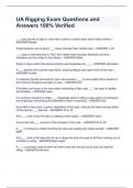 UA Rigging Exam BUNDLE Questions and Answers 100&percnt; Verified