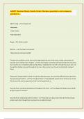 AQWF Review&sol;Study Guide Exam Review questions and answers&comma;  graded A&plus;&sol;
