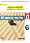 TEST BANK - Microeconomics&comma; 9th Edition by Jeffrey M&period; Perloff&comma; Verified Chapters 1 - 20&comma; Complete Newest Version