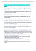 Career Development Exam 1 &vert;&vert; with Errorless Solutions 100&percnt;&period;