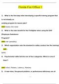 Florida Fire Officer 1 Exam 2024&sol;2025 Rated A&plus;