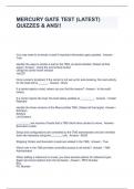 MERCURY GATE TEST &lpar;LATEST&rpar; QUIZZES & ANS&excl;&excl;
