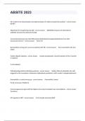 ABSITE 2023 A New Updated Version Latest 2024&vert; Guaranteed Pass&vert; Graded A&plus;&period;