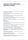 MERCURY GATE QUESTIONS & ANSWERS&comma; PASSED&excl;&excl;