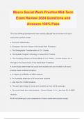 Macro Social Work Practice Mid-Term Exam Review 2024 Questions and Answers 100&percnt; Pass
