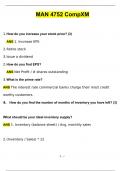 MAN 4752 Comp XM 2025 Questions with 100&percnt; Correct Answers Verified  Latest Update 2025 &sol; 2026