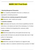 UTA MARK 3321 Exams BUNDLED UTA MARK 3321 Final Exam  UTA MARK-3321 Exam 1-4  UTA MARK 3321 Wallman Test 1  UTA MARK 3321 EXAM 1 WITH COMPLETE SOLUTIONS RATED A&period;