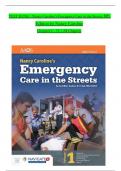 TEST BANK For Nancy Caroline&rsquo;s Emergency Care in the Streets&comma; 8th Edition by Nancy Caroline&comma; Verified Chapters 1 - 53&comma; Complete Newest Version