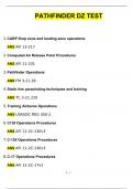Pathfinder DZ Test 2024 Questions with 100&percnt; Correct Answers &vert; Verified &vert; Latest Update