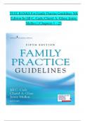 TEST BANK For Family Practice Guidelines, 5th Edition by Jill C. Cash; Cheryl A. Glass, Verified Chapters 1 - 23, Complete Newest Version