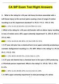 CA SIP Exam TestRight QUESTIONS AND ANSWERS BEST Attained Grade A&plus; GUARANTEED SUCCESS LATEST UPDATE 2024 &sol; 2025