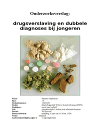 Literatuurstudie: drugsverslaving en dubbele diagnose bij jongeren (resultaat 7,5)