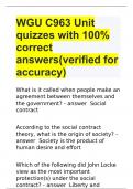 WGU C963 Unit quizzes with 100% correct answers(verified for accuracy)