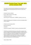 CDCES Practice Exam Two with 100&percnt; correct answers 2024&period;