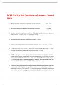 NCRT Practice Test Questions and Answers&period; Scored  100&percnt;