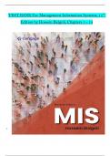 TEST BANK For Management Information Systems&comma; 11th Edition by Hossein Bidgoli&comma; Verified Chapters 1 - 14&comma; Complete Newest Version