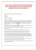 301 NC POST LICENSING EXAM&comma; PRACTICE EXAMS AND STUDY GUIDE EXAMS WITH ACTUAL QUESTIONS AND ANSWERS&vert; &lpar;NEWEST&rpar; 2024 GRADED A&plus;