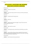 SCCJA BLOCK 1 QUESTIONS AND ANSWERS &lpar;2024&sol;2025&rpar; &lpar;VERIFIED ANSWERS&rpar;