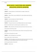 SCCJA BLOCK 4 QUESTIONS AND ANSWERS &lpar;2024&sol;2025&rpar; &lpar;VERIFIED ANSWERS&rpar;