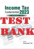 TEST BANK FOR INCOME TAX FUNDAMENTALS 2023 41ST EDITION BY GERALD E. WHITTENBURG, STEVEN GILL