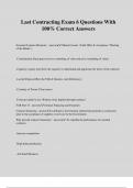 Last Contracting Exam 6 Questions With 100&percnt; Correct Answers