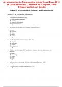 Test Bank for An Introduction to Programming Using Visual Basic 2012 9th Edition By David Schneider &lpar;All Chapters&comma; 100&percnt; Original Verified&comma; A&plus; Grade&rpar;