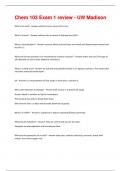 Chem 103 Bundled Exams Latest Versions with complete solutions&semi;100&percnt; guaranteed success