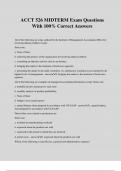 ACCT 526 MIDTERM Exam Questions With 100&percnt; Correct Answers