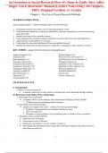 Instructor Manual &lpar;Lecture Notes Only&rpar; for An Invitation to Social Research How It's Done 4th Edition By Emily Stier Adler&comma; Roger Clark &lpar;All Chapters&comma; 100&percnt; Original Verified&comma; A&plus; Grade&rpar; 
