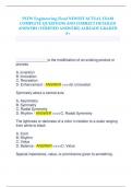 PLTW Engineering Final NEWEST ACTUAL EXAM  COMPLETE QUESTIONS AND CORRECT DETAILED  ANSWERS &lpar;VERIFIED ANSWERS&rpar; ALREADY GRADED  A&plus;