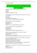 CCI I EHO 2 REVIEW ACTUAL AND COMPLEETE EXAM WITH WELL ELABORATED QUESTIONS AND ANSWERS 20