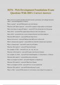 D276 - Web Development Foundations Exam Questions With 100&percnt; Correct Answers