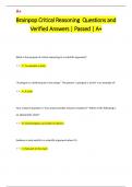 Brainpop Critical Reasoning Questions and  Verified Answers &vert; Passed &vert; A&plus;