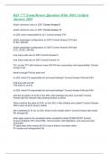 KSV 777 Exam&sol;Review Questions With 100&percnt; Verified Answers 2024