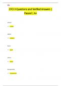 CFCI 3 Questions and Verified Answers &vert;  Passed &vert; A&plus;