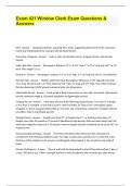 Exam 421 Window Clerk Exam Questions & Answers&period;