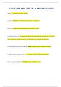 EXIT EXAM&comma; NBRC RRT EXAM ALREADY PASSED