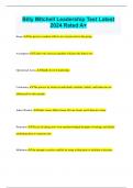 Billy Mitchell Leadership Test Latest 2024 Rated A&plus;