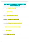 Billy Mitchell Aerospace Questions and Answers Rated A&plus;