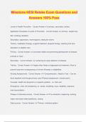 Milestone HESI Retake Exam Questions and Answers 100&percnt; Pass