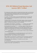ENG 102 Midterm Exam Questions And Answers 100&percnt; Verified