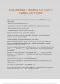 Exph 386 Exam 4 Questions And Answers &lpar;Updated And Verified&rpar;