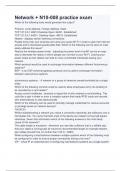 Network &plus; N10-008 practice exam